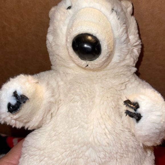 Folkmanis Standing 10” Polar Bear Puppet Plush Animal - Picture 7 of 8